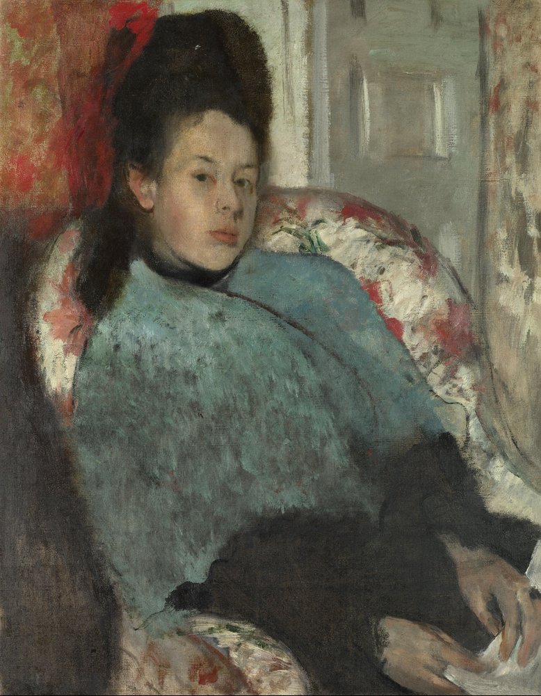 エドガー・ドガ、LA FEMME AU CHIEN、海外版超希少レゾネ、新品額付 Edgar Degas - Portrait of